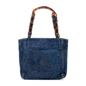 Chanel CC Lucite Denim Tote